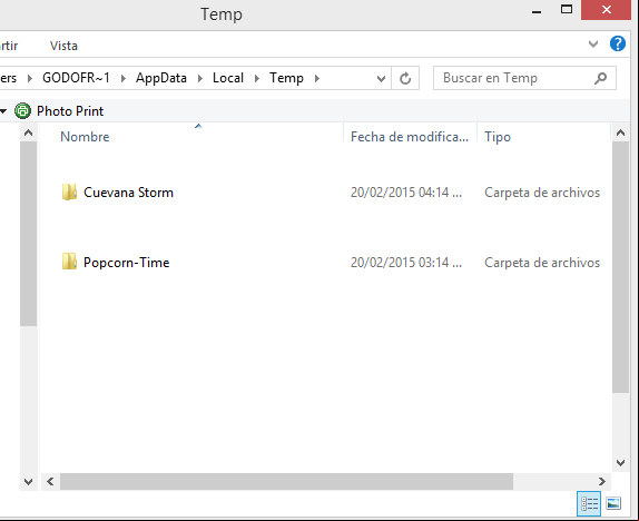 Archivos temporales en Windows