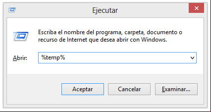 Archivos temporales en Windows