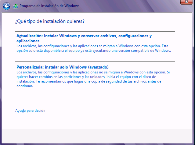 Instalación Personalizada de Windows 10