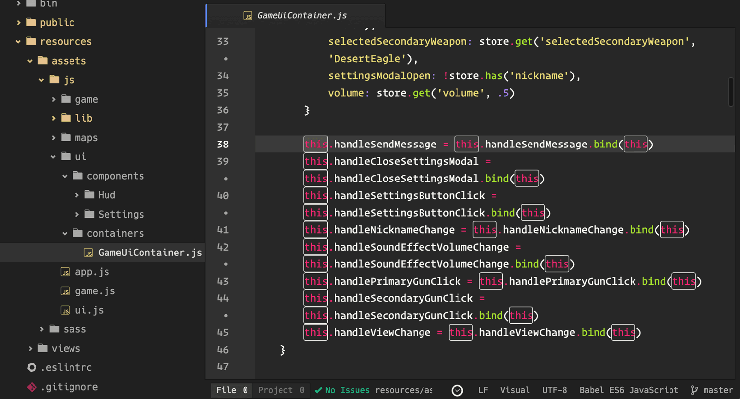 Resaltado de codigo para atom
