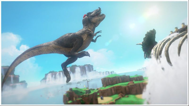 Super Mario Odyssey y su dinosaurio