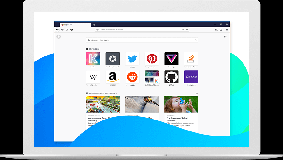 Interfaz Firefox Quantum