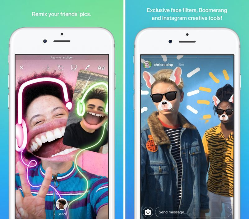 Instagram Direct aplicación de mensajería