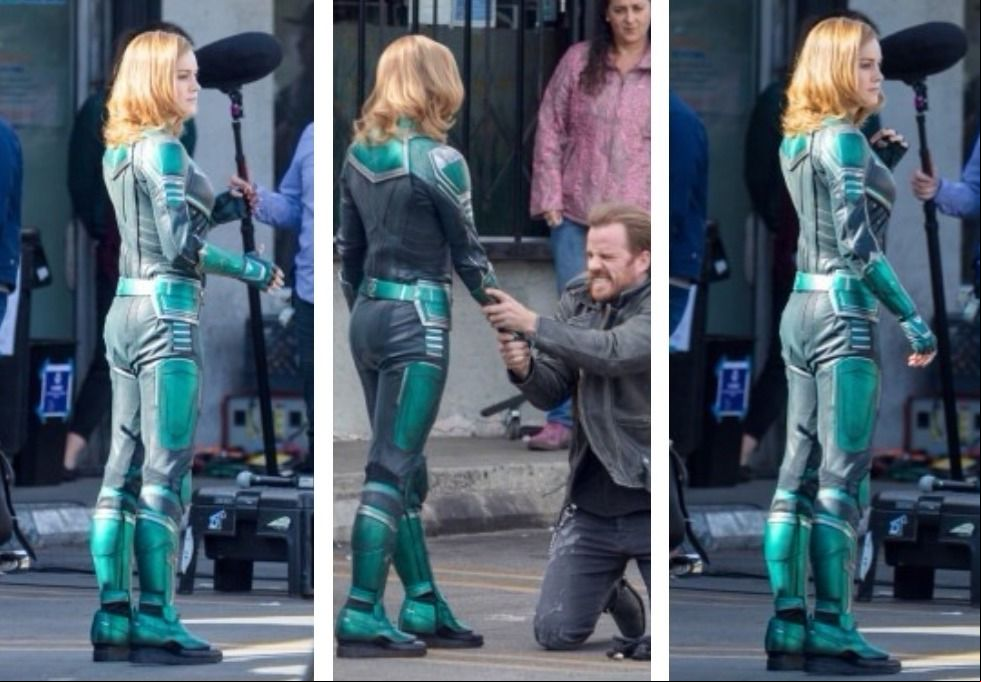 Traje de la Superheroína de Captain Marvel