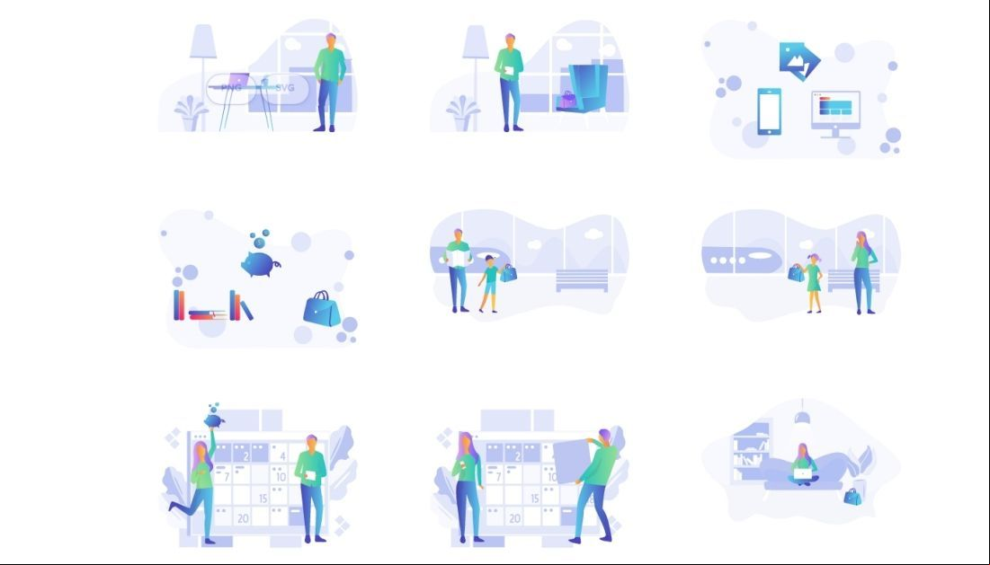 Kit de ilustraciones