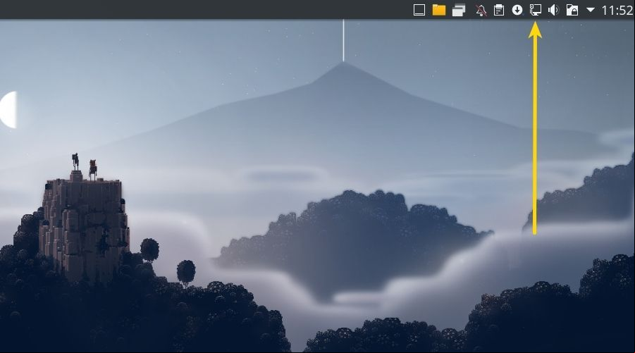 Abrir la ventana emergente redes kde plasma