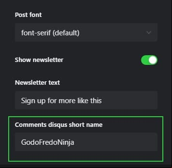 disqus comments for simply theme for ghost