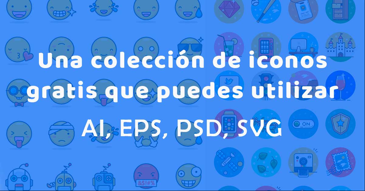 Una colección de iconos vectoriales de forma gratuita para tus proyectos