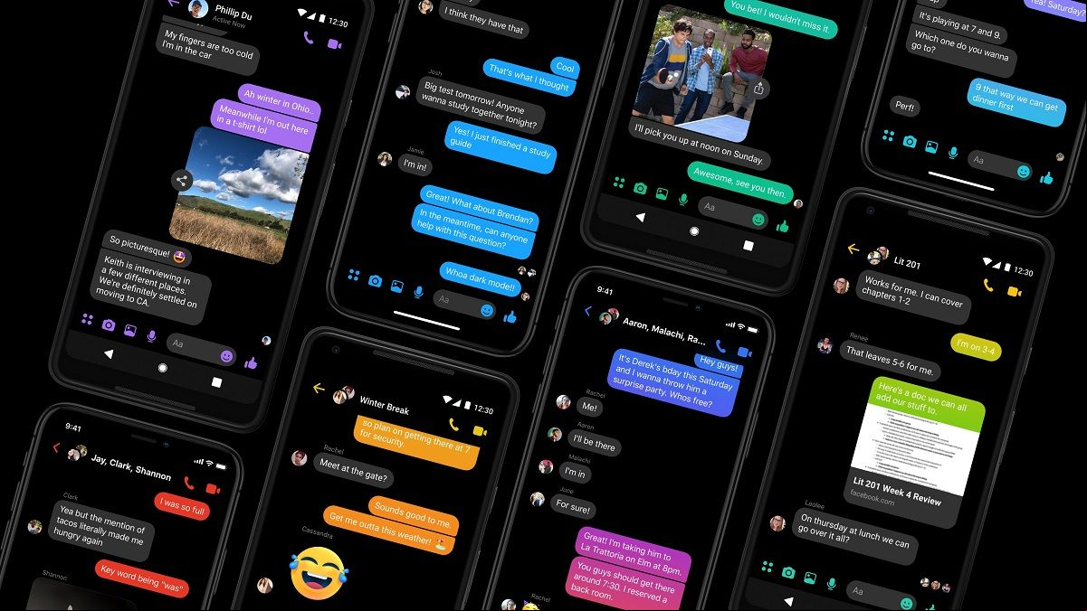 Messenger es la primera aplicación de Facebook en obtener el modo oscuro