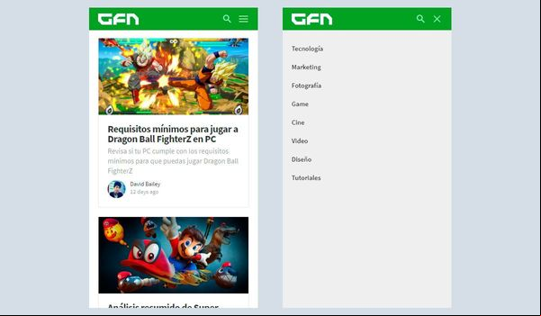 Crear un menu responsive adaptable para dispositivos móviles y web